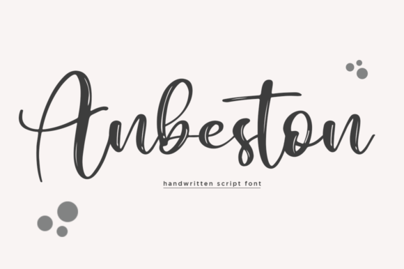 Anbeston Script: A Typeface for Elegant Editorial Design