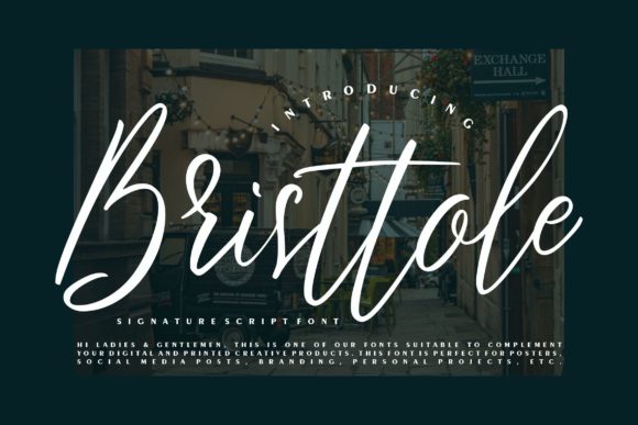 Bristtole Script: A Delicate Typeface for Web Design