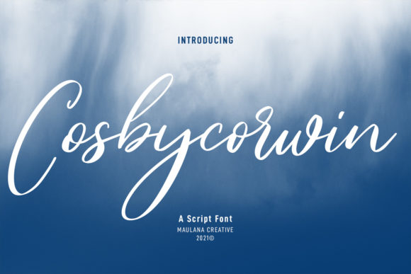 Cosbycorwin Script: A Modern Typeface for Editorial Design