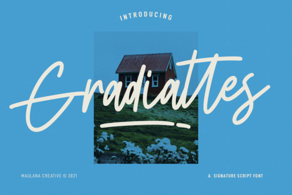 Gradiattes Script: A Delicate Typeface for Elegant Branding