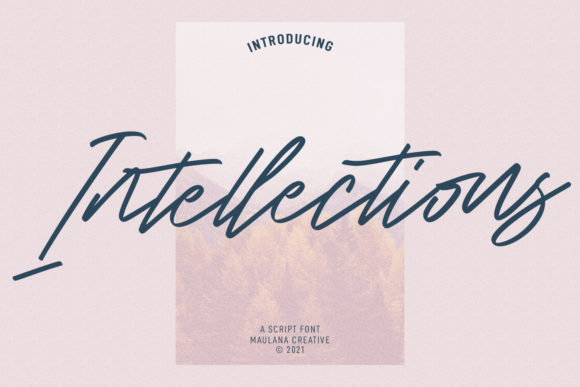 Intellections Script: The Elegant Typeface for Campaigns