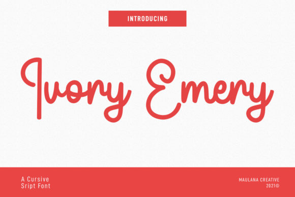 Ivory Emery Script: A Campaign-Ready Typeface