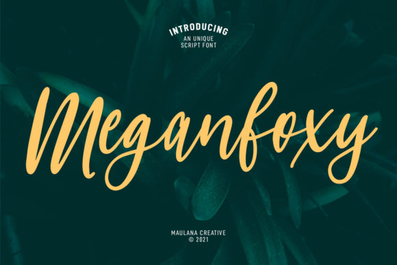 Meganfoxy Script: A Designer’s Take on Elegant Handwritten Type