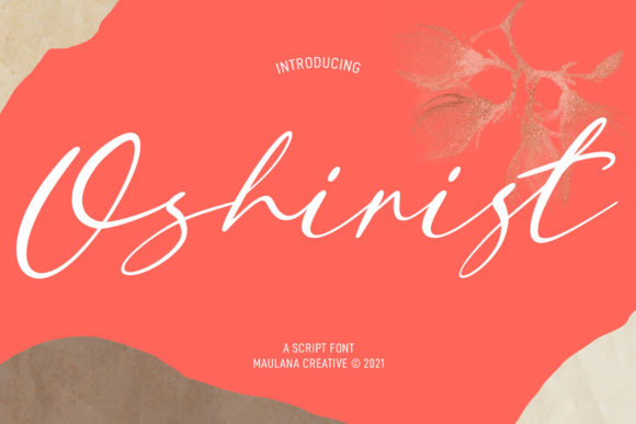 Oshirist Script: A Flowing Typeface for Editorial Design