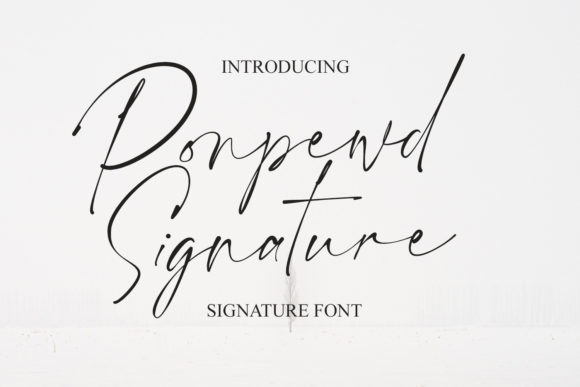 Ponpewd Signature Script: A Playful Typeface for Branding