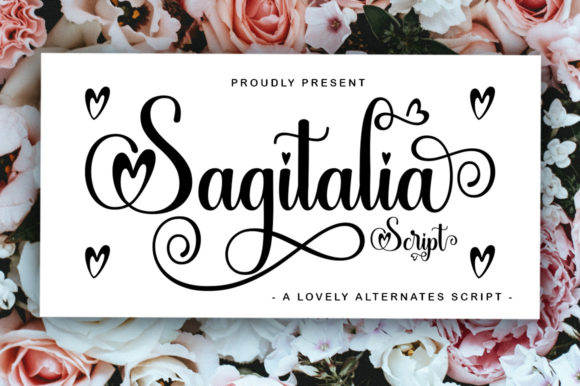 Sagitalia Script Font for Handmade Brands