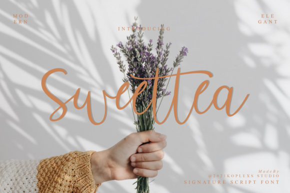 Sweettea Script: A Modern Typeface for Branding