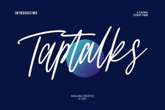 Taptalks Script: A Playful Typeface for Modern Web Design